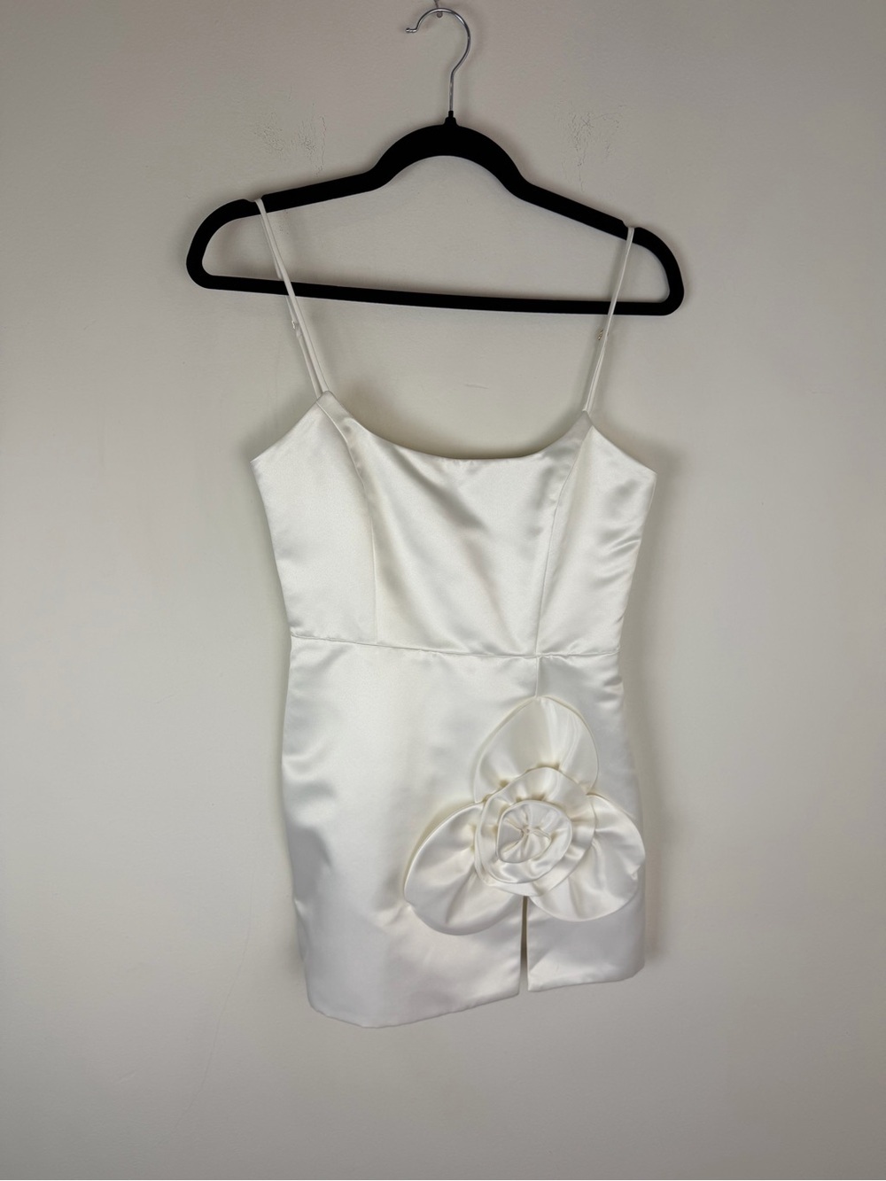NWT Delfi Collective Teresa Short White Dress Floral Appliqué Size XS - Picture 4 of 10